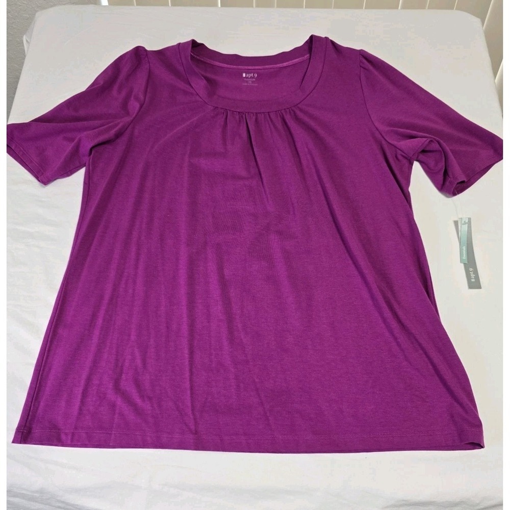 NWTโ Apt. 9 Women's Size 1X Purple Blouse